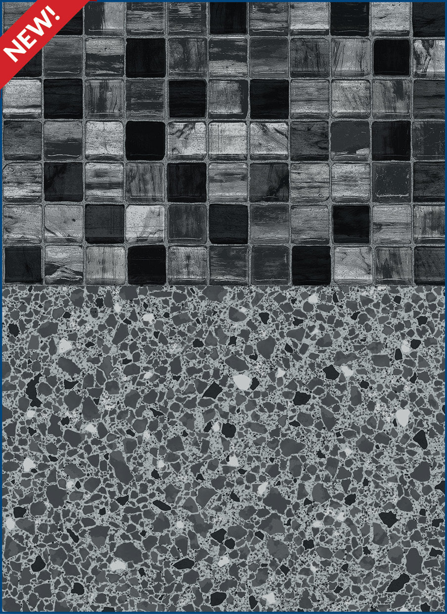 Moonlight Tile / Silver Reef 28* mil wall / 28* mil floor