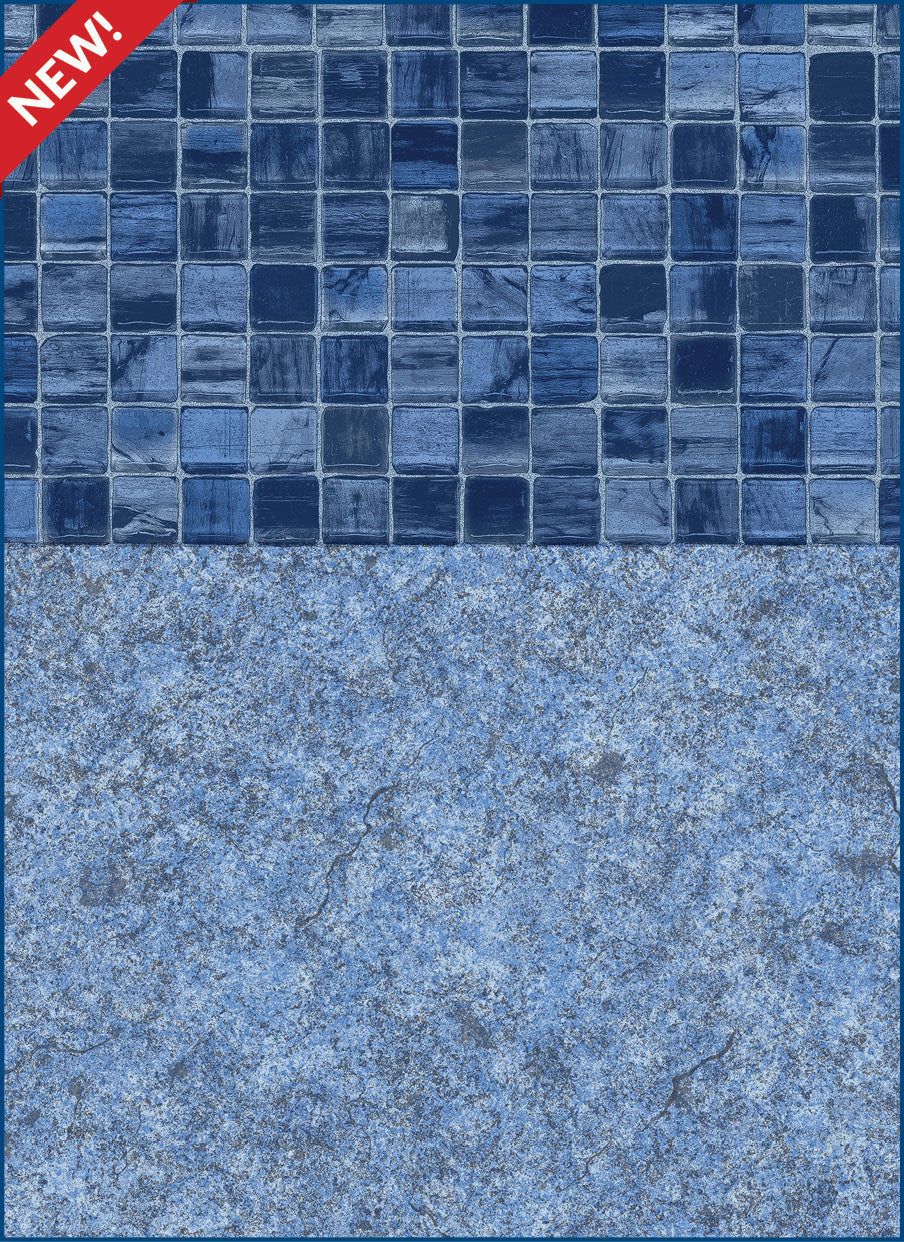 Island Tile / Summer Blue   Garrett Exclusive!  28*  mil wall / 28* mil floor