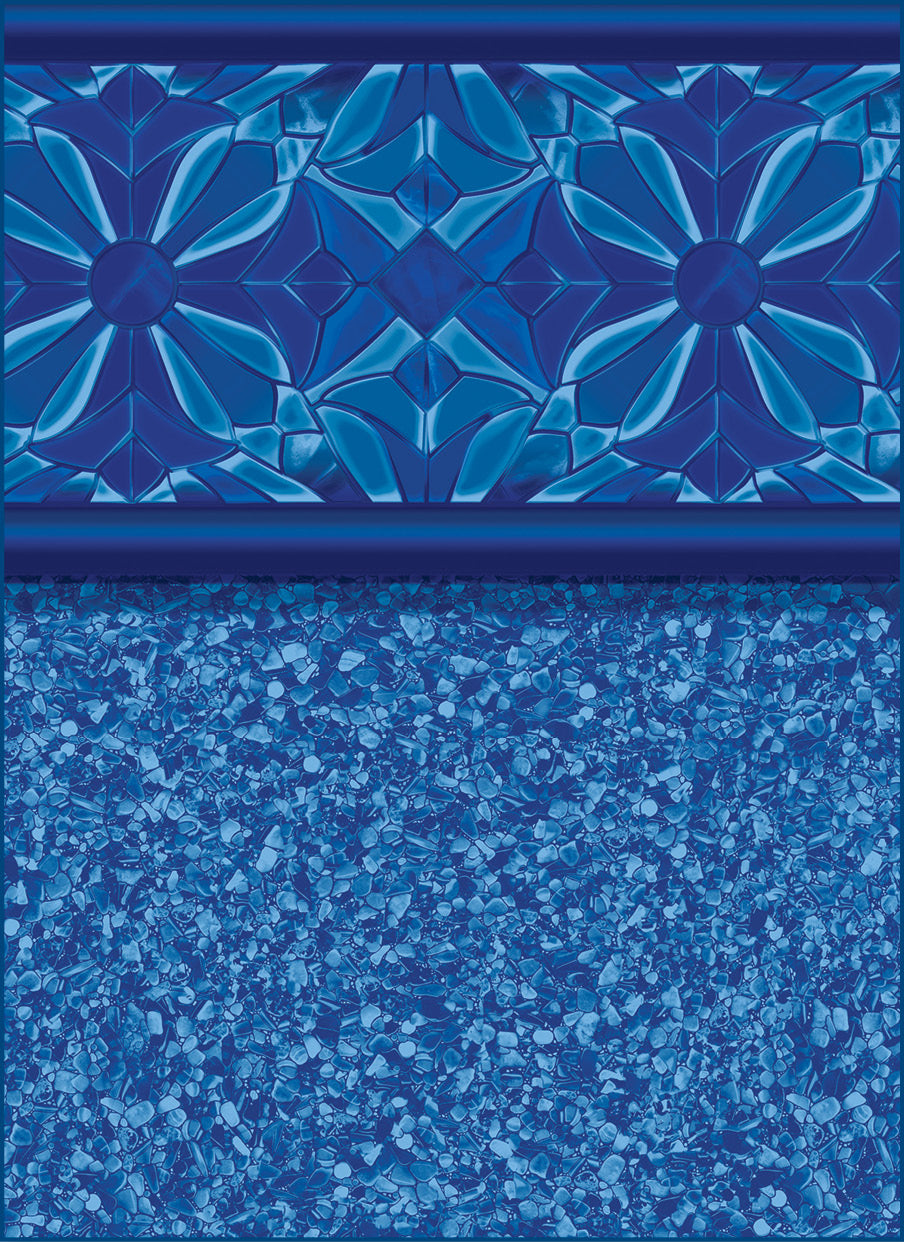 Lotus Tile / Blue Laguna  27* mil wall / 20 or 27* mil floor
